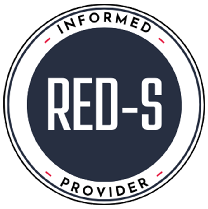 Badge certifying Amity as a RED-S informed provider