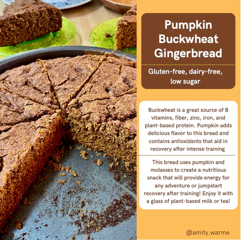 Pumpkin Buckwheat Gingerbread